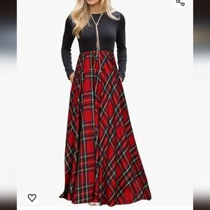 Plaid Maxi Dress